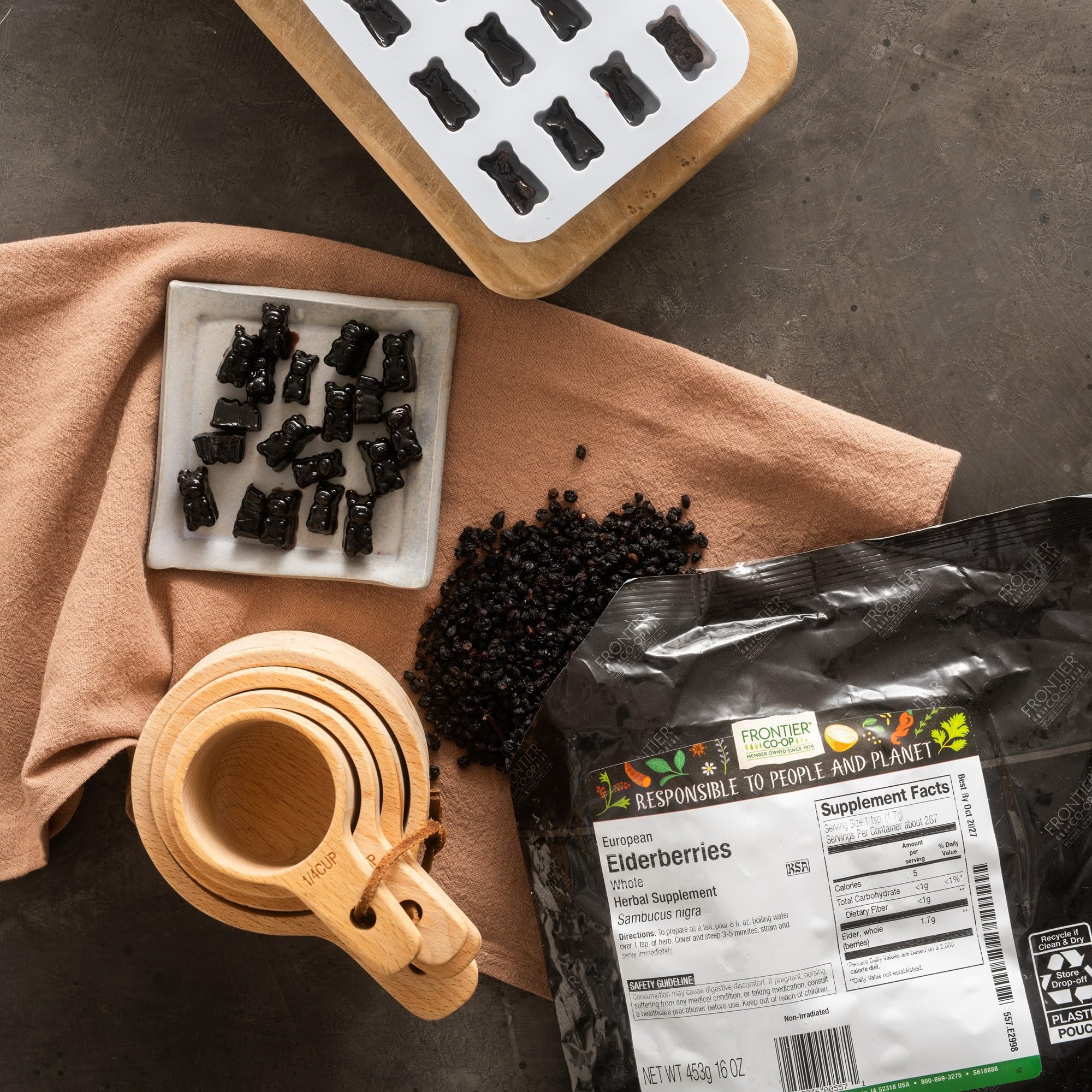Etiqueta Frontier Co-op con certificaciones orgánica y kosher para confianza de calidad