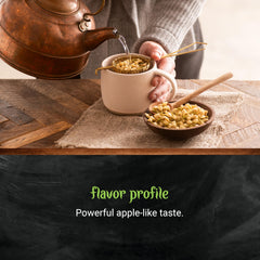 Taza con infusión de manzanilla Frontier Co-op preparada, sabor suave