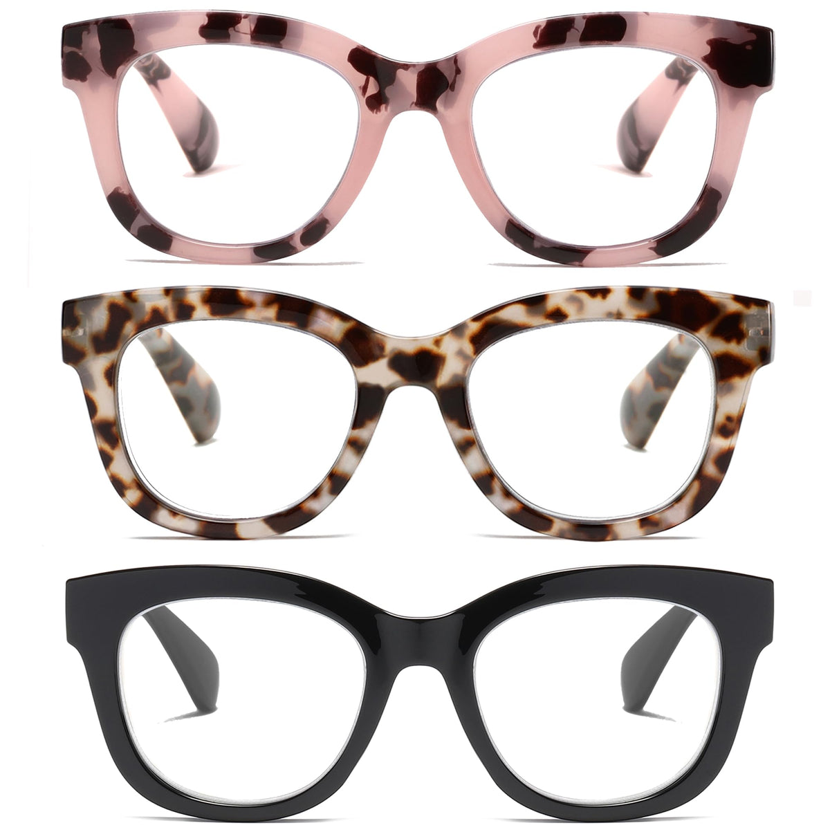 FSRTEP gafas frontal montura oval elegante y práctica