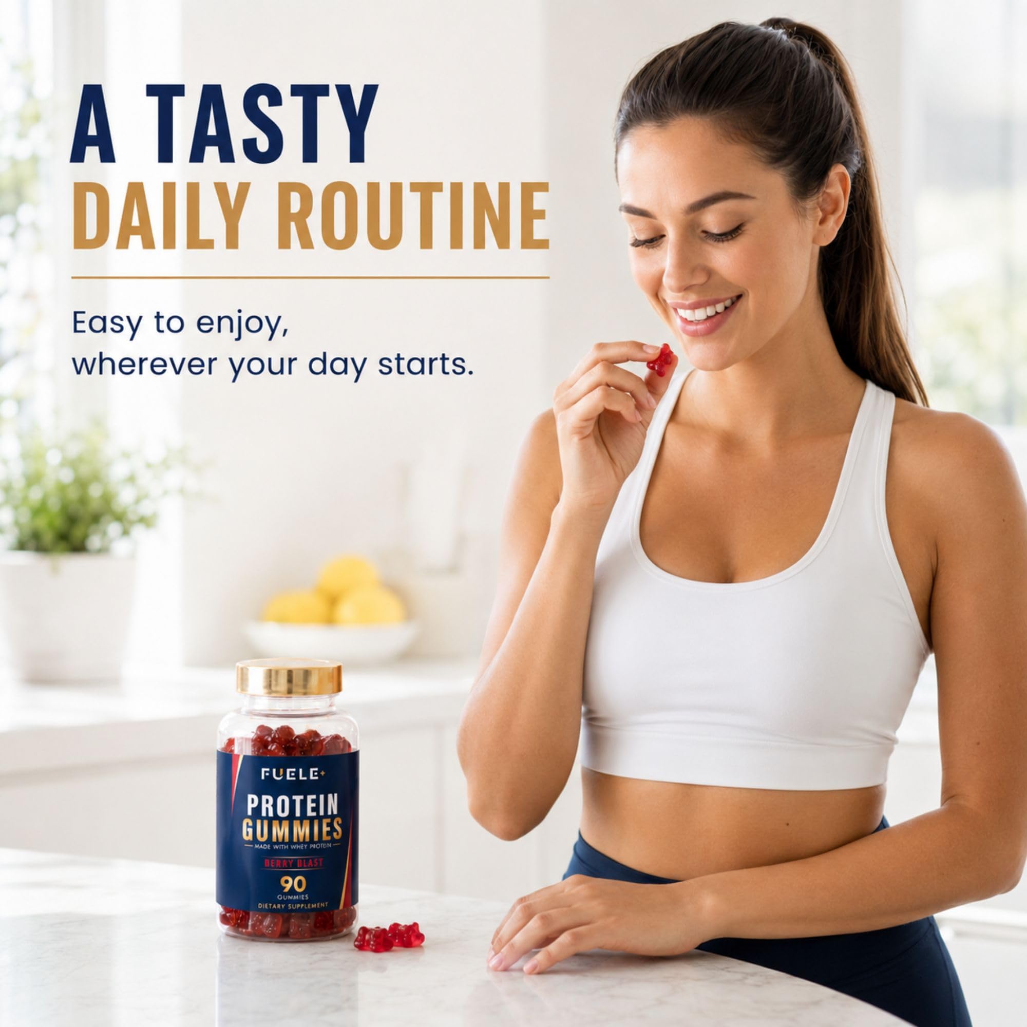 FUELE+ en ambiente de oficina como snack proteico y sin complicaciones