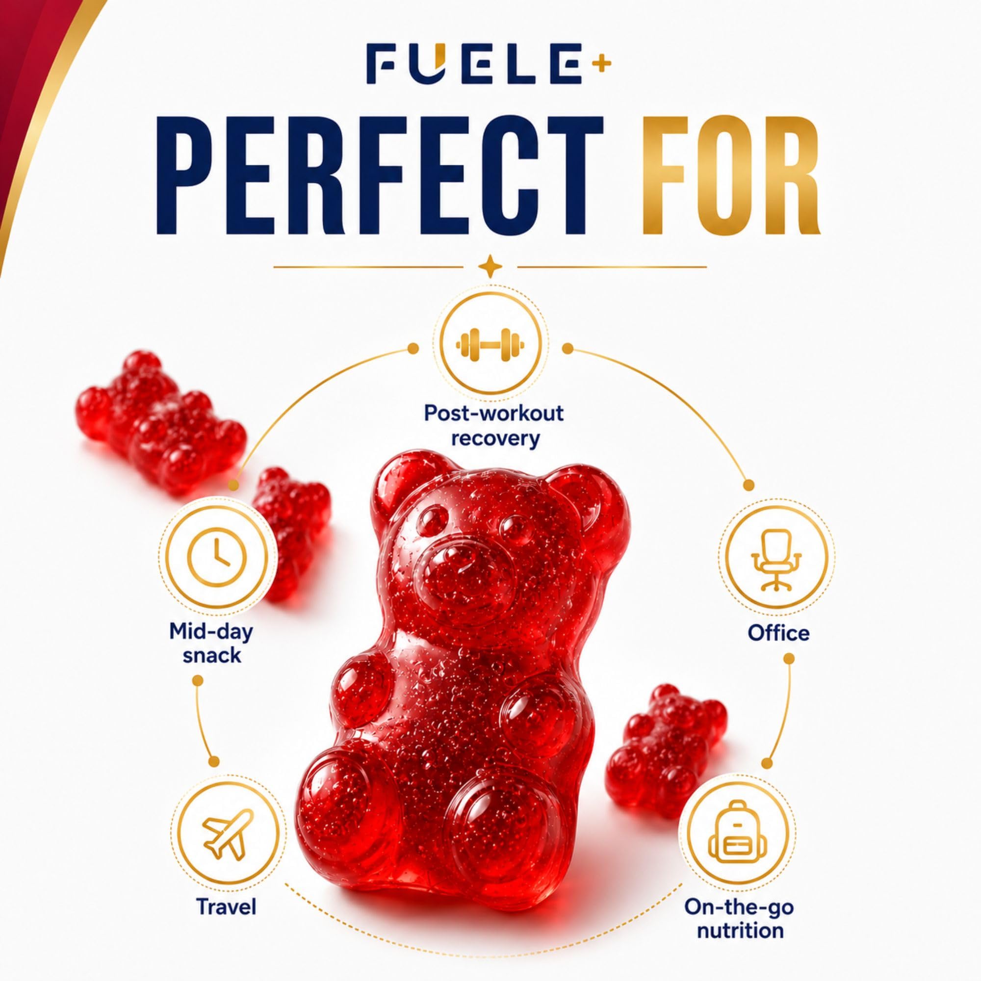 Mano sosteniendo porción de FUELE+ para consumo inmediato y portátil