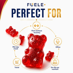 Mano sosteniendo porción de FUELE+ para consumo inmediato y portátil