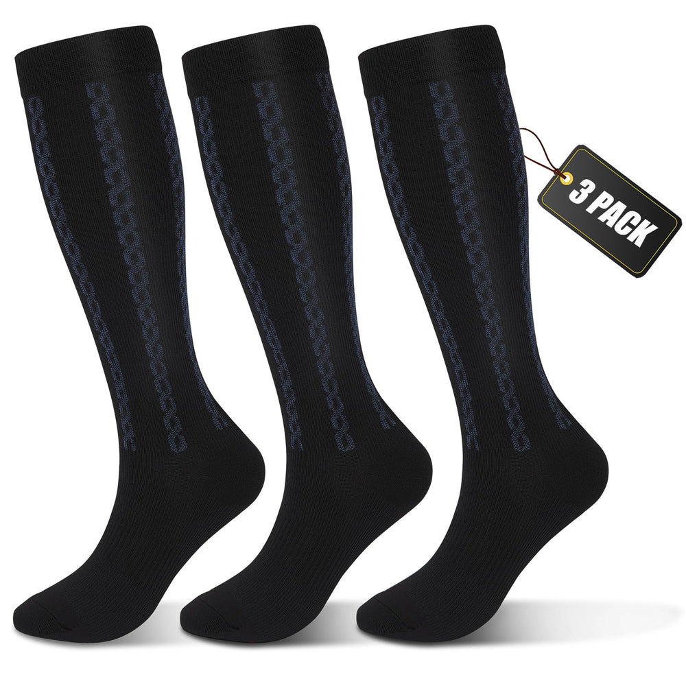 FULLSOFT empaque frontal mostrando calcetines negros y beneficios visibles