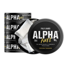 Fully Loaded Alpha Fuel lata frontal mostrando diseño y facilidad de transporte