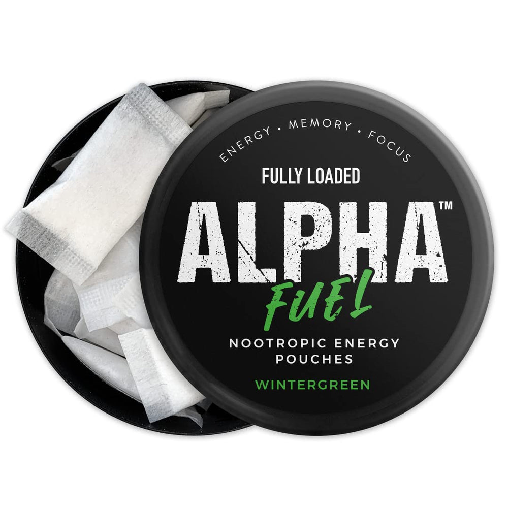 Fully Loaded Alpha Fuel lata abierta con bolsitas visibles listo para uso