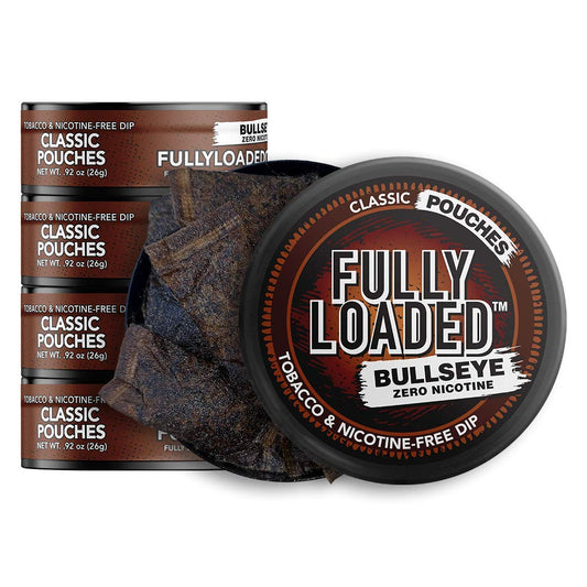 Fully Loaded Bullseye lata frontal mostrando diseño y conveniencia