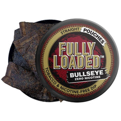 Fully Loaded Bullseye detalle de textura de la pouch, sensación auténtica