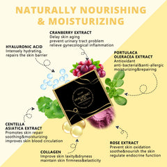 FULXR ingredientes botánicos como rosa y centella sobre fondo limpio, fórmula calmante