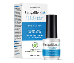 FungaBlend 10 envase frontal mostrando diseño y beneficio de reparación