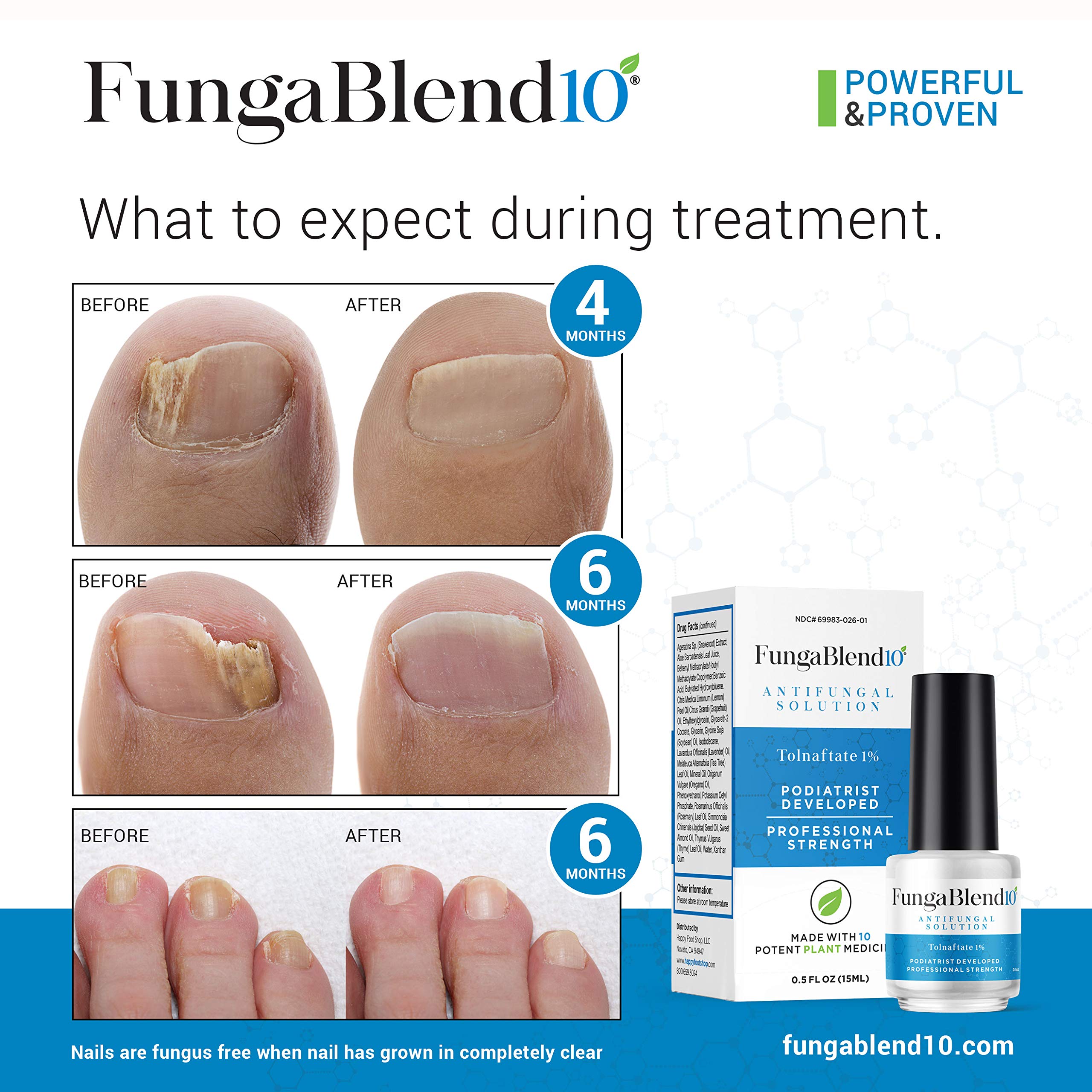 FungaBlend 10 textura de gel claramente visible para absorción rápida