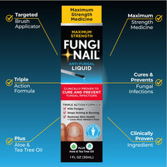 Fungi-Nail botella con aplicador de punta para aplicación precisa