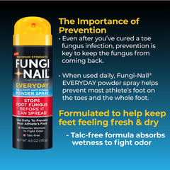 Fungi-Nail junto a regla para comparar el tamaño 4.6 oz y facilitar transporte