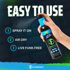 FunkAway aplicado en cama de mascota para frescura sin lavado frecuente