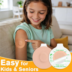 funpatch comparación tamaño junto a sensor destacando ajuste preciso