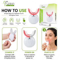 FUREIN SMILE cable USB incluido, recarga rápida y conveniencia para viajes