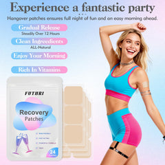 FUTHRI envase abierto con parches visibles, almacenamiento práctico