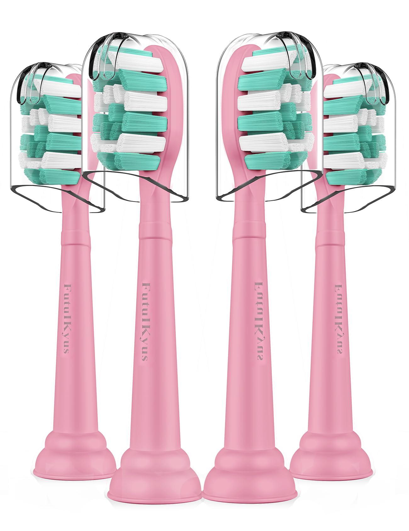 Futulkyus frontal del pack rosa mostrando cuatro cabezales, reemplazo económico
