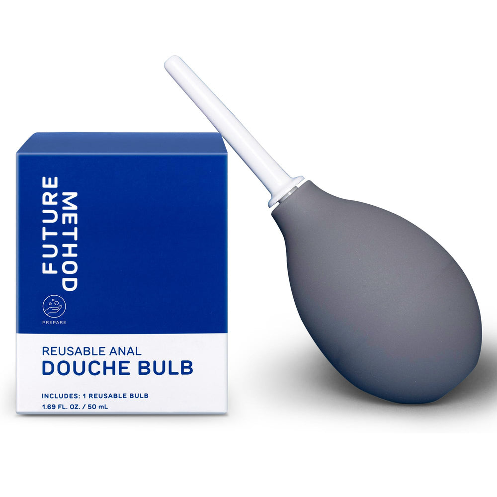 FUTURE METHOD bulbo enema frontal mostrando diseño portátil y práctico