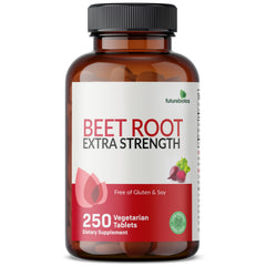 Etiqueta de Futurebiotics Beet Root con lista de ingredientes y transparencia