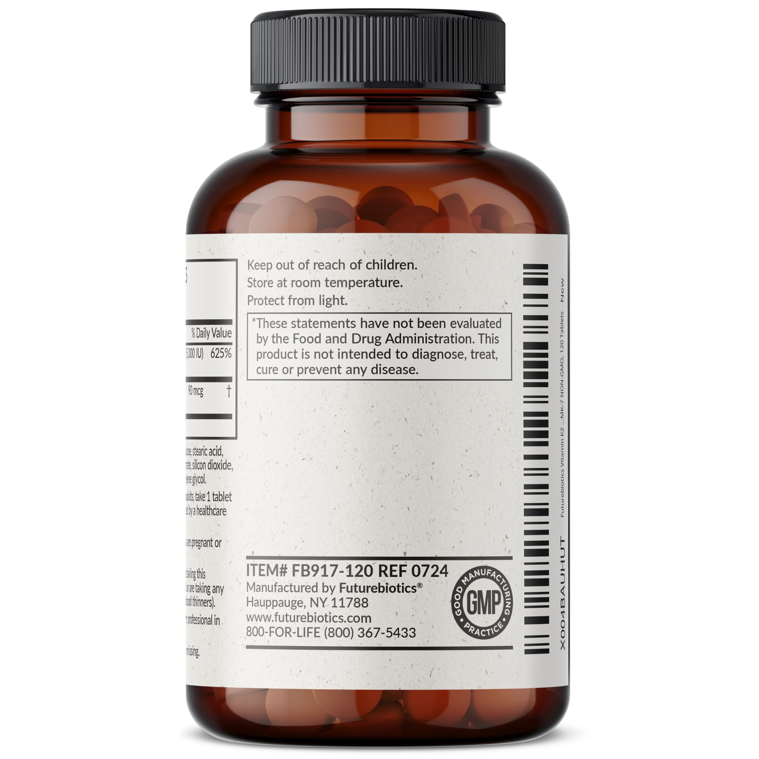Futurebiotics botella en cocina al lado del desayuno sugiriendo toma diaria con comida
