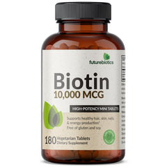 Futurebiotics en baño junto a productos de cuidado personal, integración en rutina diaria