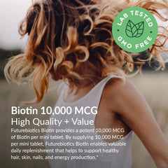Futurebiotics etiqueta nutricional con información de ingredientes y pureza verificada
