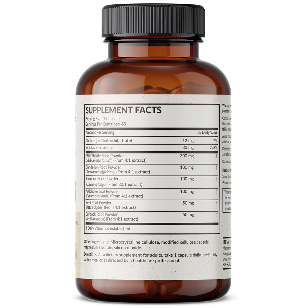 Diente de león en la fórmula Futurebiotics Liver Detox, favorece la digestión y el bienestar.