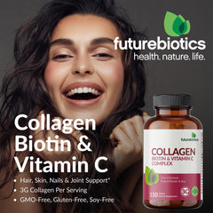 Futurebiotics tabletas en mano para comparar tamaño y dosificación práctica