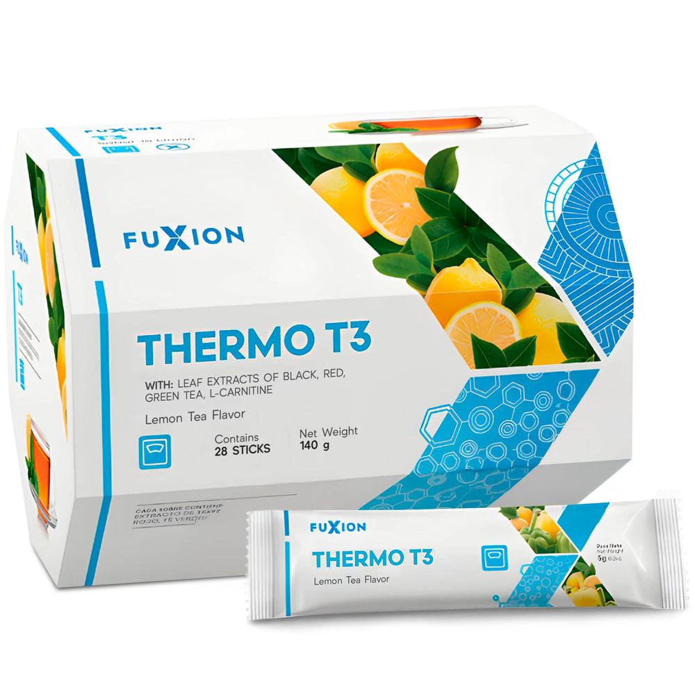 FuXion envase Thermo T3 frontal mostrando presentación y beneficios