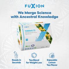 FuXion primer plano polvo Thermo T3 destacando textura y mezcla