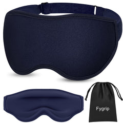 FYGRIP máscara frontal azul mostrando diseño ergonómico y bloqueo de luz