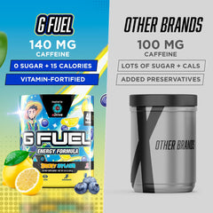 G Fuel aDrive etiqueta con ingredientes y beneficios visibles