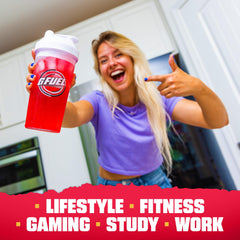 G Fuel escena gamer con Red Rush aportando enfoque y resistencia