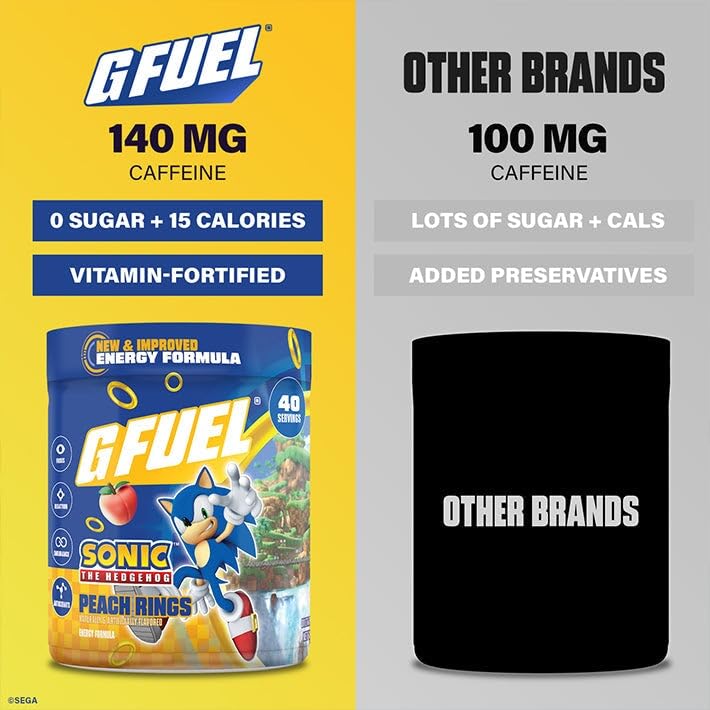 G Fuel bebida preparada en vaso, refresco sin azúcar ideal para concentración