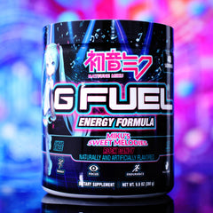G Fuel Sweet Melodies textura del polvo mostrando mezcla fina y disolución rápida