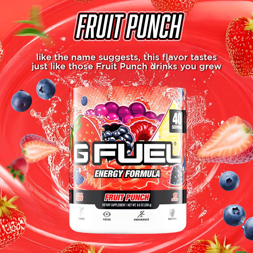 G Fuel comparativo tamaño del bote junto a objetos cotidianos práctico
