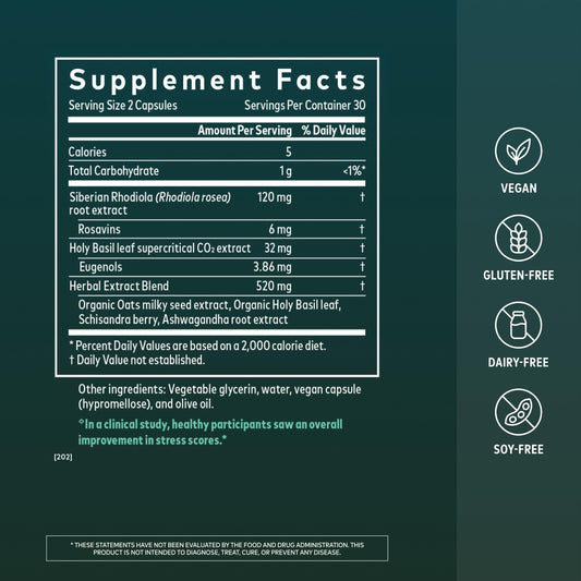Gaia Herbs cápsula vegetal abierta para absorción y biodisponibilidad