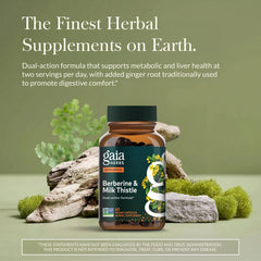 Gaia Herbs etiqueta legible con ingredientes y certificaciones visibles
