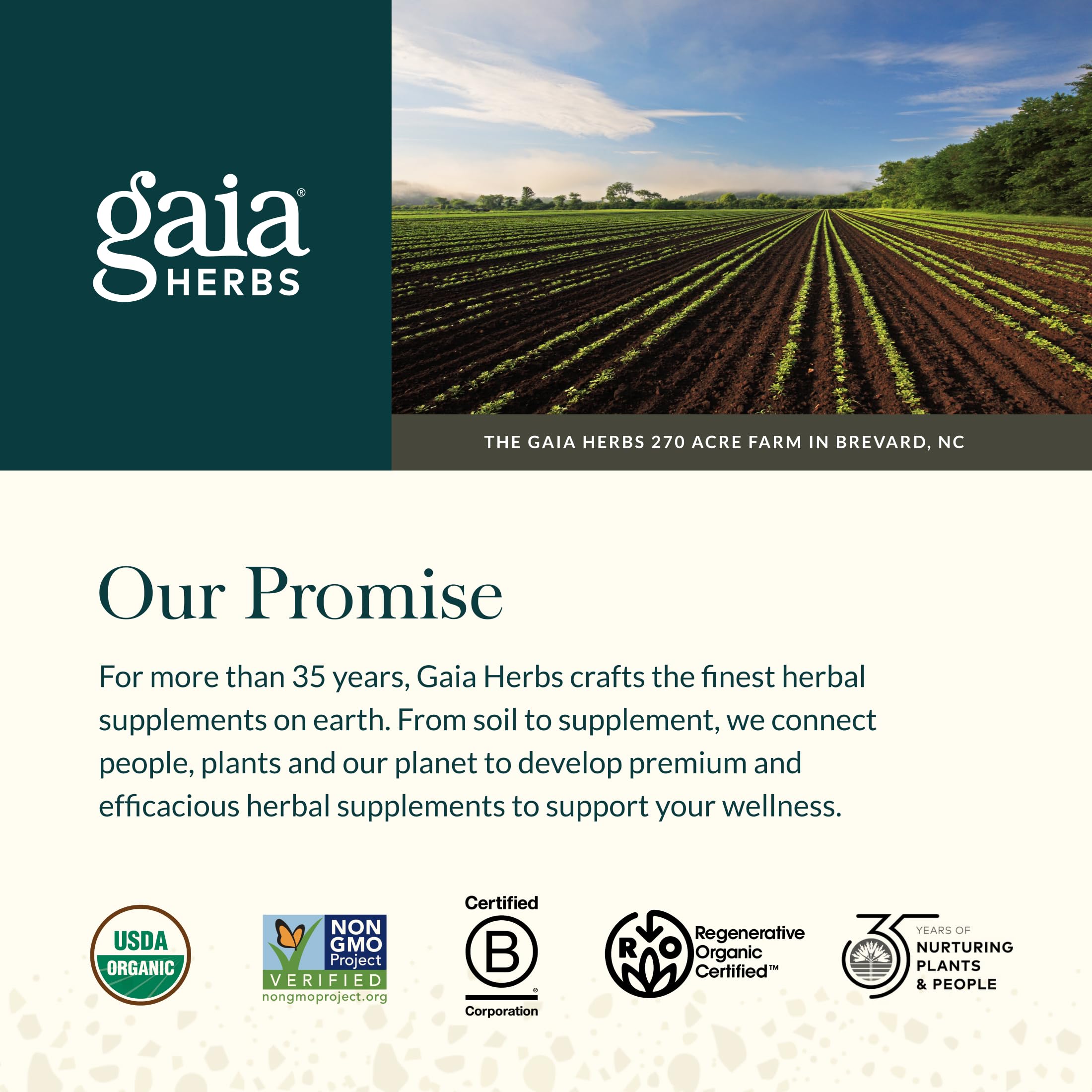 Gaia Herbs cápsula abierta con extracto líquido para absorción