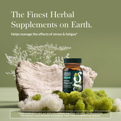 Gaia Herbs detalle de cápsula líquida mostrando la consistencia y fácil ingestión