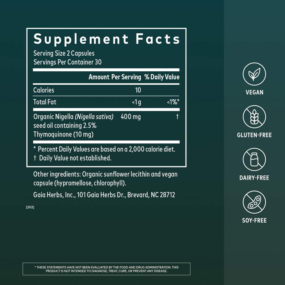 Gaia Herbs detalle de cápsulas líquidas veganas fácil de tomar