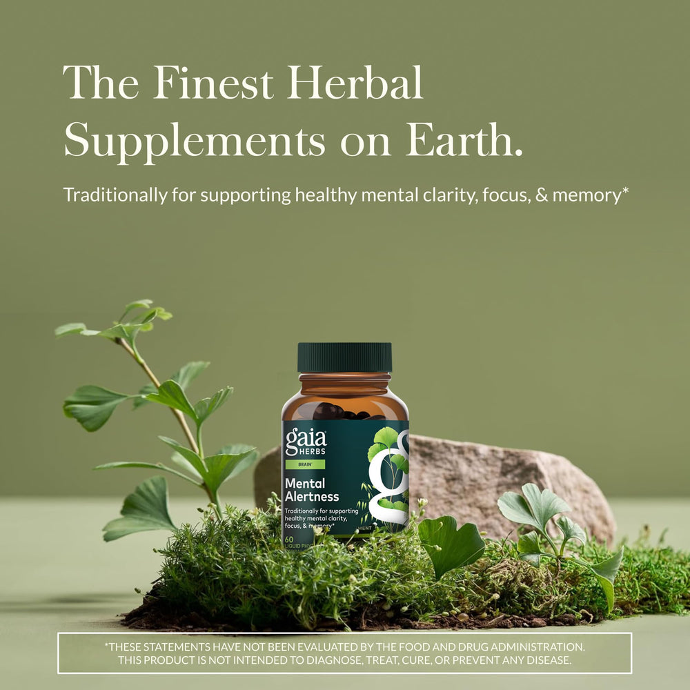Gaia Herbs cápsulas líquidas detalle, fácil ingestión y absorción