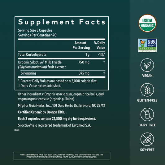Gaia Herbs cápsulas textura, cápsulas veganas de fácil ingestión