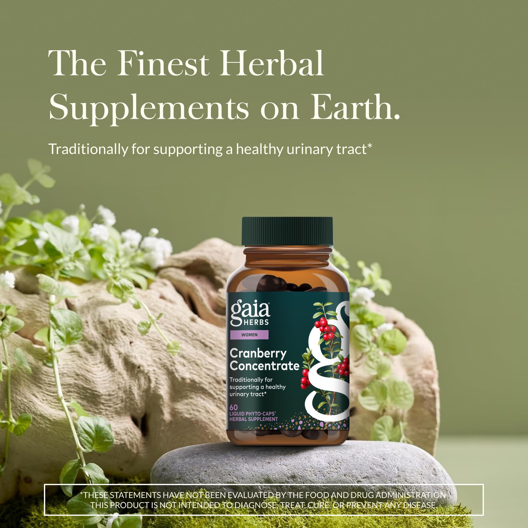 Gaia Herbs etiqueta con ingredientes y trazabilidad para confianza