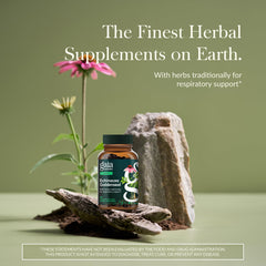 Gaia Herbs detalle de etiqueta con ingredientes para transparencia y confianza