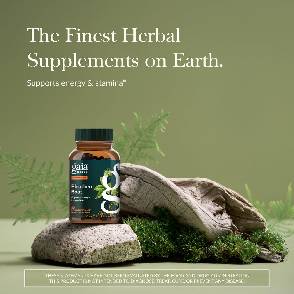 Gaia Herbs cápsula líquida cerca que muestra su forma vegana y fácil ingestión