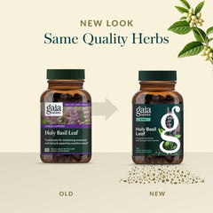 Gaia Herbs persona tomando cápsula, integración sencilla en la rutina