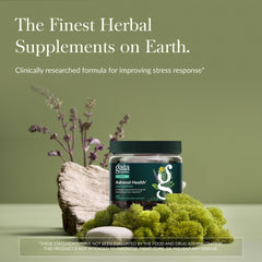 Gaia Herbs primer plano de etiqueta con lista de ingredientes