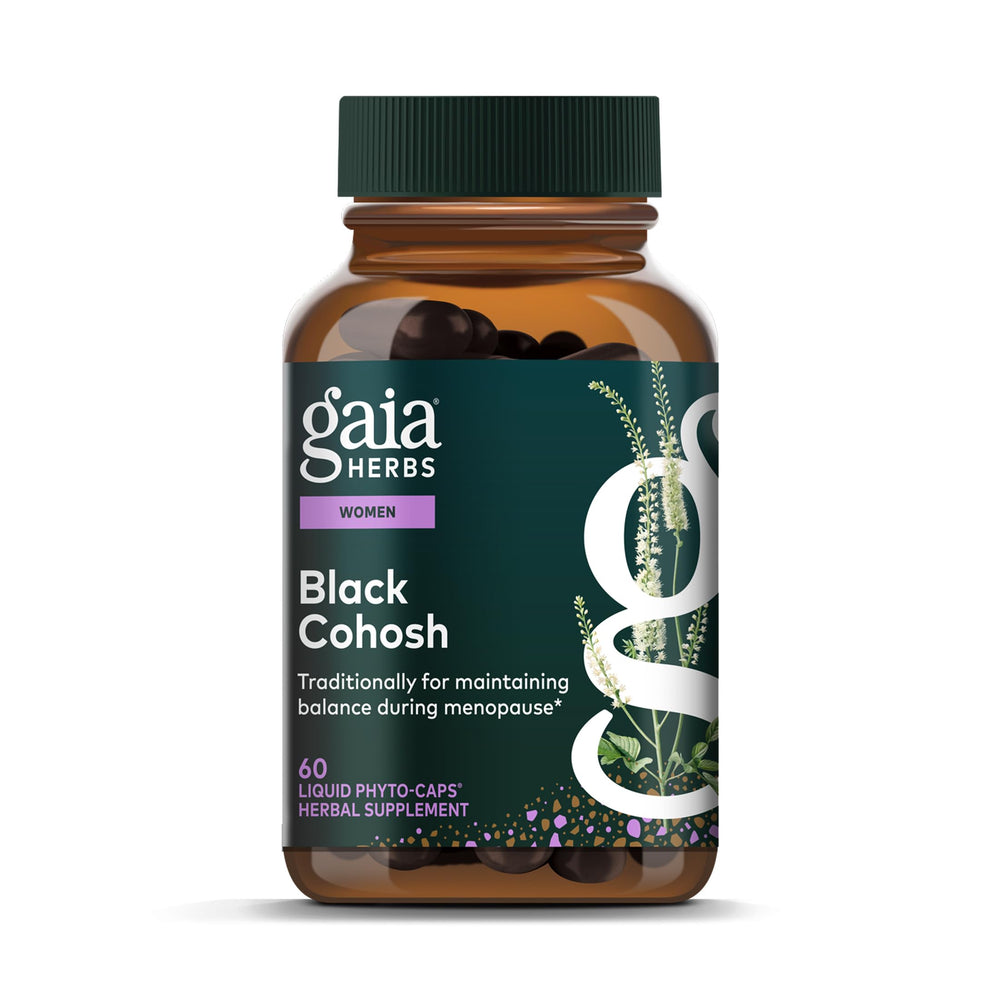 Gaia Herbs frente del producto, envase claro y confianza en calidad