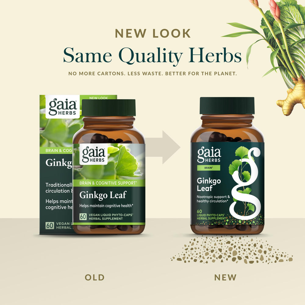 Comparación de tamaño con manos para mostrar dosis Gaia Herbs